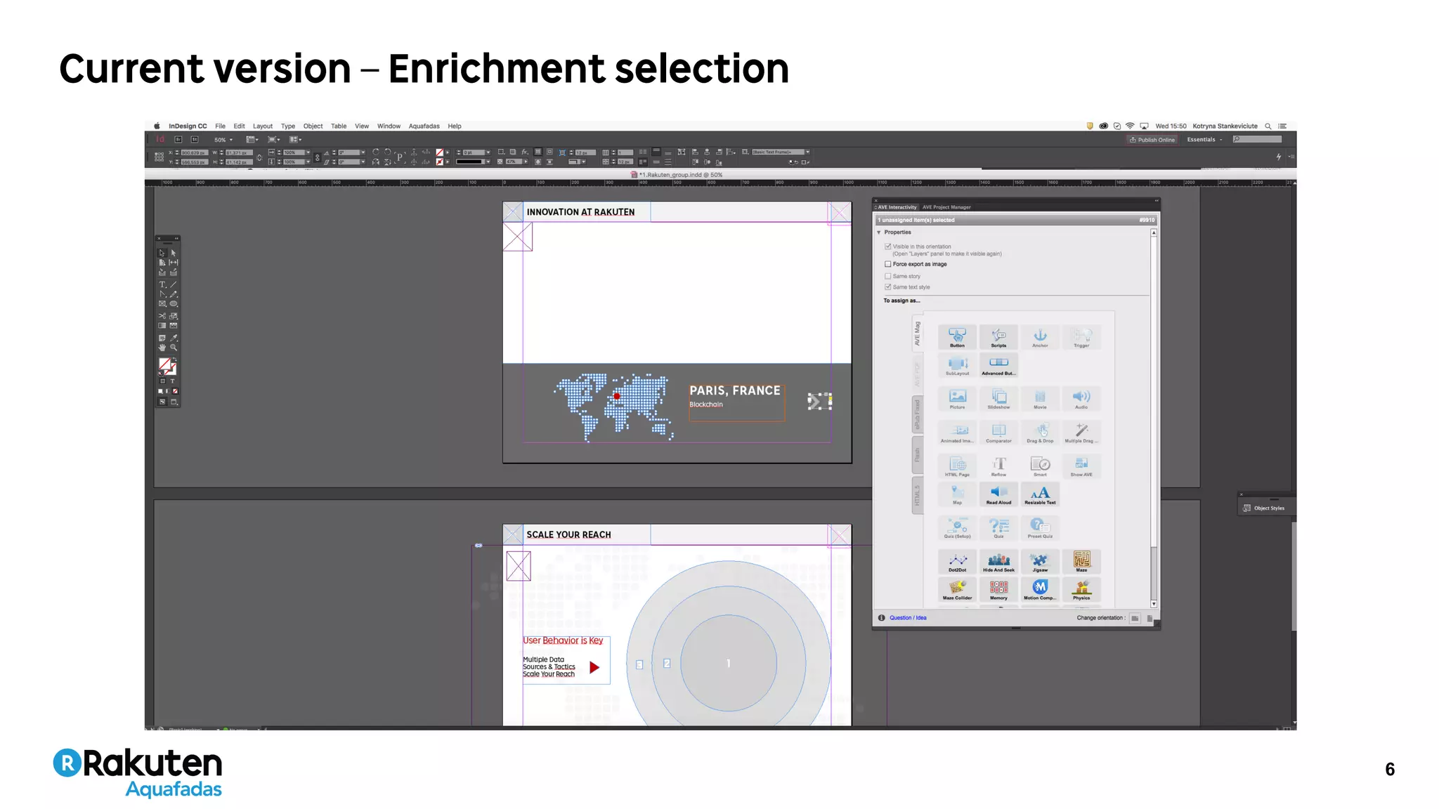 6
Current version – Enrichment selection
 