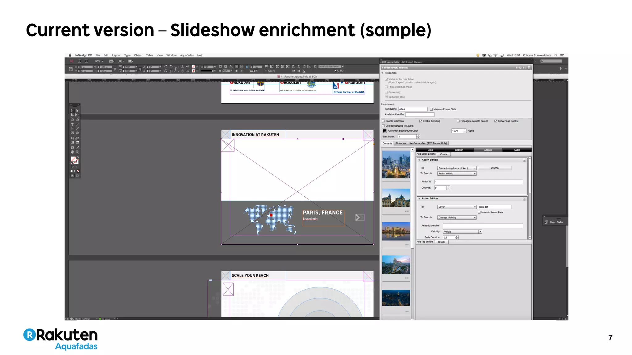 7
Current version – Slideshow enrichment (sample)
 