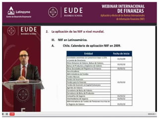 Webinar NIIF Global. APLICACION Y EFECTO