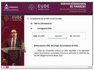 Webinar NIIF Global. APLICACION Y EFECTO
