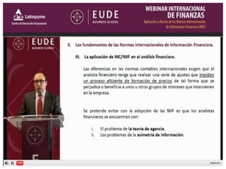 Webinar NIIF Global. APLICACION Y EFECTO