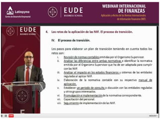 Webinar NIIF Global. APLICACION Y EFECTO