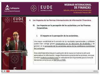 Webinar NIIF Global. APLICACION Y EFECTO