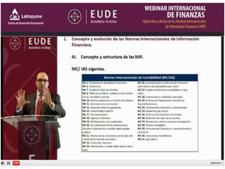Webinar NIIF Global. APLICACION Y EFECTO