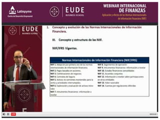 Webinar NIIF Global. APLICACION Y EFECTO