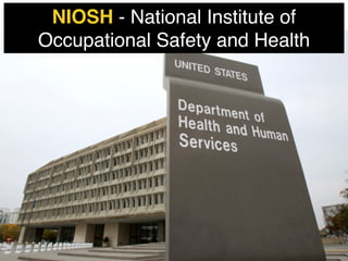 NIOSH - National Institute of
Occupational Safety and Health
 