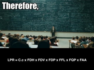 LPR = C.c x FDH x FDV x FDP x FFL x FQP x FAA
 