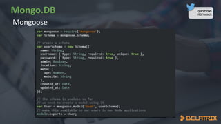 QUESTIONS
#BSFNodeJS
 