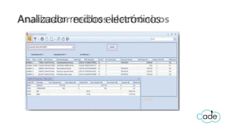 Analizador recibos electrónicos
 