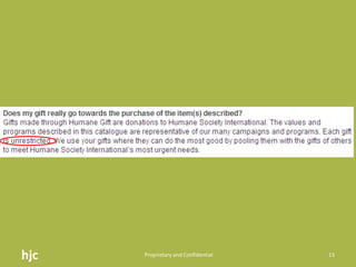 hjc Proprietary and Confidential13