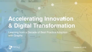 Learning from a Decade of Best Practice Adoption
with Graphs
Accelerating Innovation
& Digital Transformation
October 8, 2019
 
