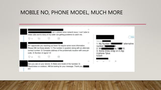 MOBILE NO, PHONE MODEL, MUCH MORE
 