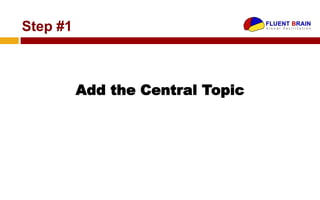 Step #1



          Add the Central Topic
 