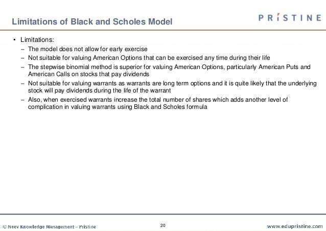 Valuation methods for stock options