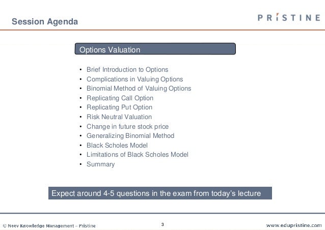 Valuation methods for stock options