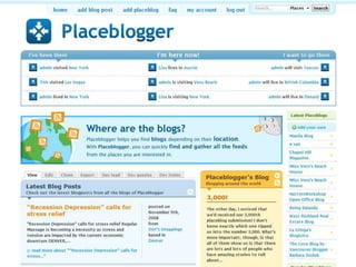 Screenshot of Placeblogger
 