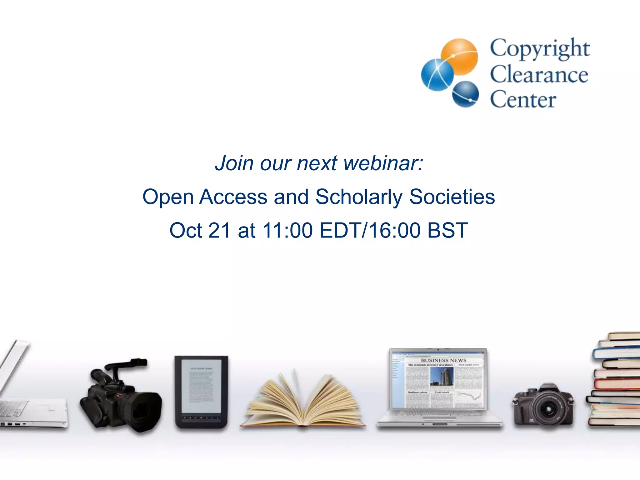 Webinar on open access creative commons