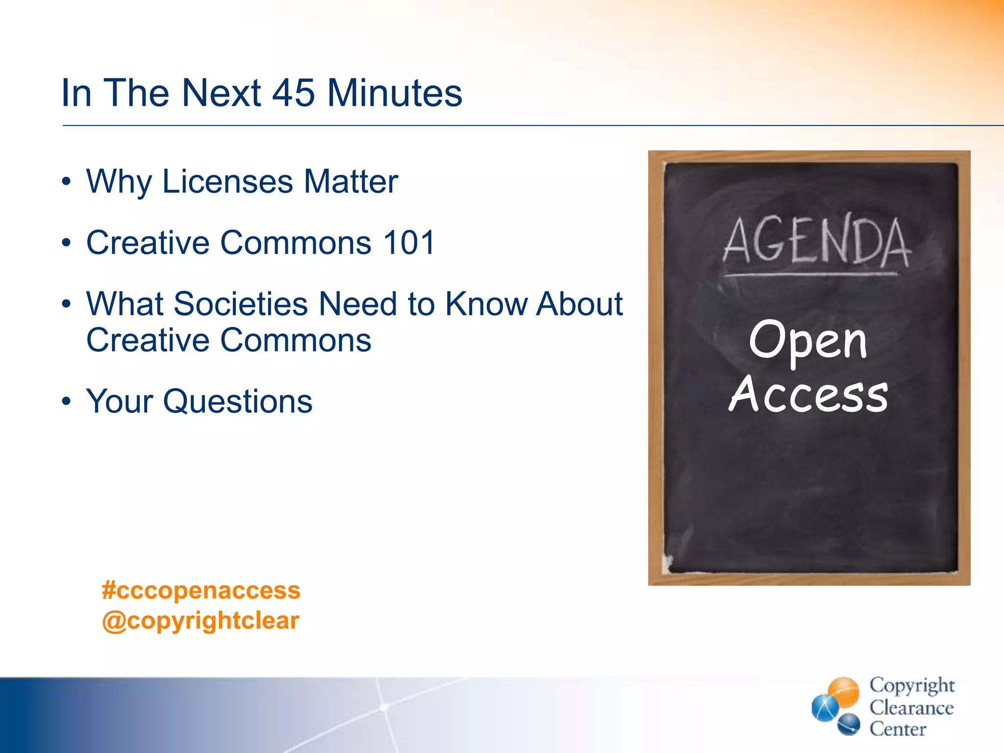 Webinar on open access creative commons