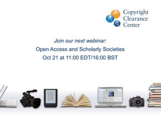 Webinar on open access creative commons