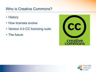 Webinar on open access creative commons