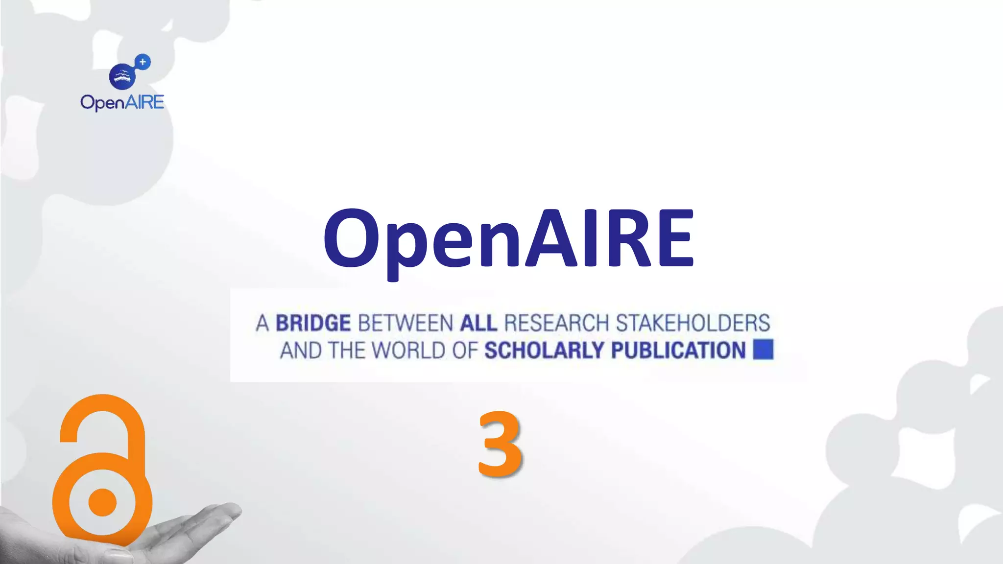 OpenAIRE
3
 