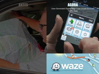 User-Generated Digital Map / Live Crowd-Sourced
Traffic Data
 