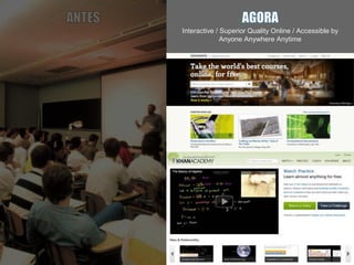 Interactive / Superior Quality Online / Accessible by
Anyone Anywhere Anytime
 