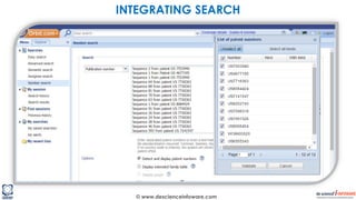 © www.descienceinfoware.com
INTEGRATING SEARCH
 