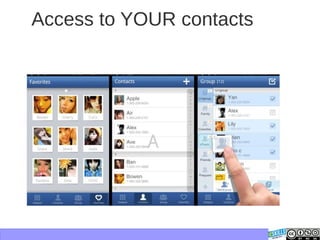 Access to YOUR contacts