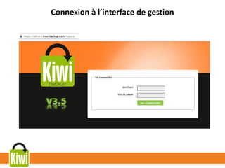 Connexion à l’interface de gestion
 