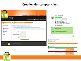 Création des comptes client
 
