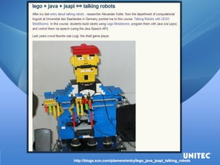 http://blogs.sun.com/plamere/entry/lego_java_jsapi_talking_robots  