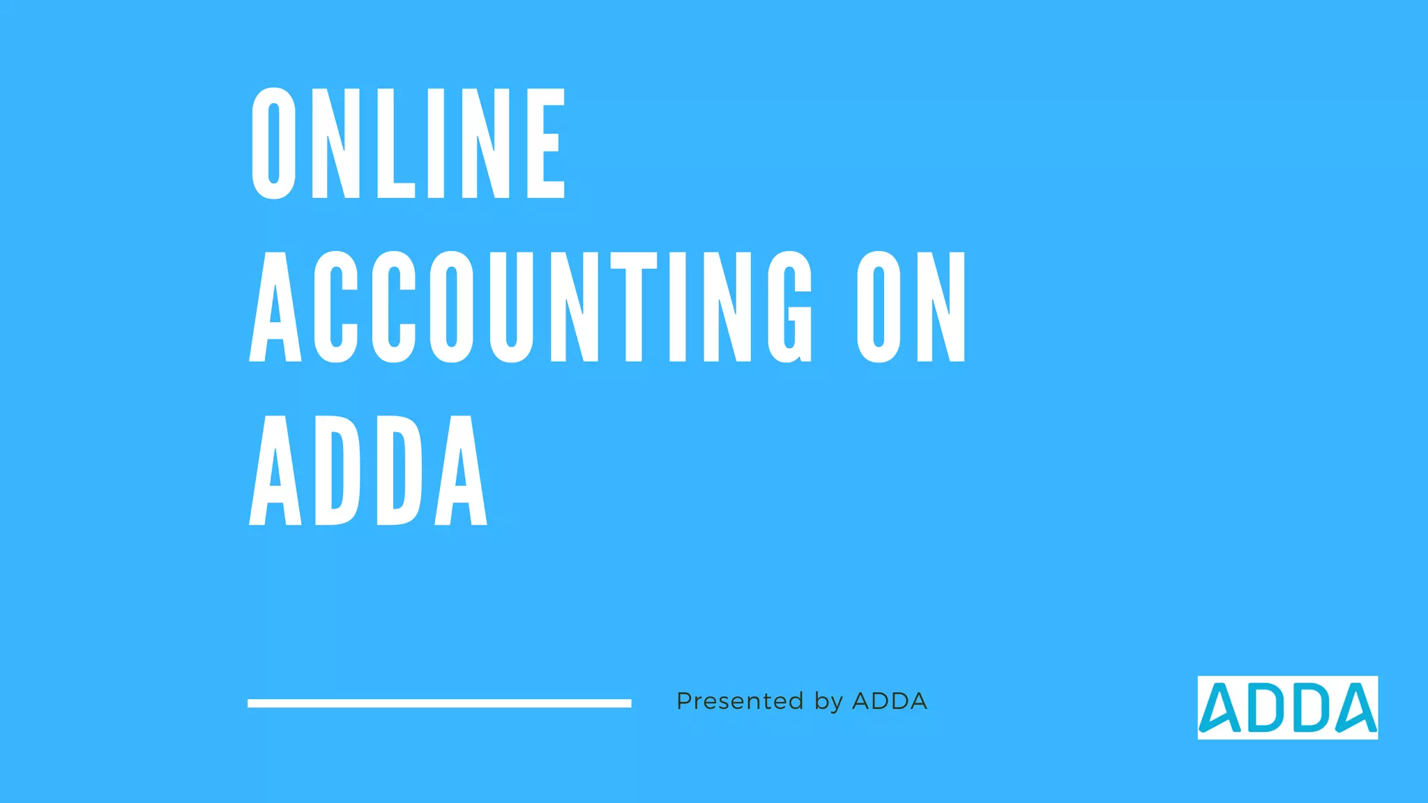Online Accounting using ADDA | PDF