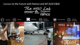 Connect to the Future with Ramco and AFI KLM E&M
DronesWearable Blockchain Facial BiometricBig Data
through IoT
Gesture
Computing
 