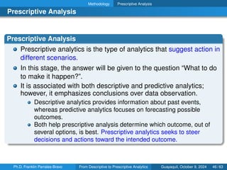 From Descriptive to Prescriptive Analytics on Time Series | PDF