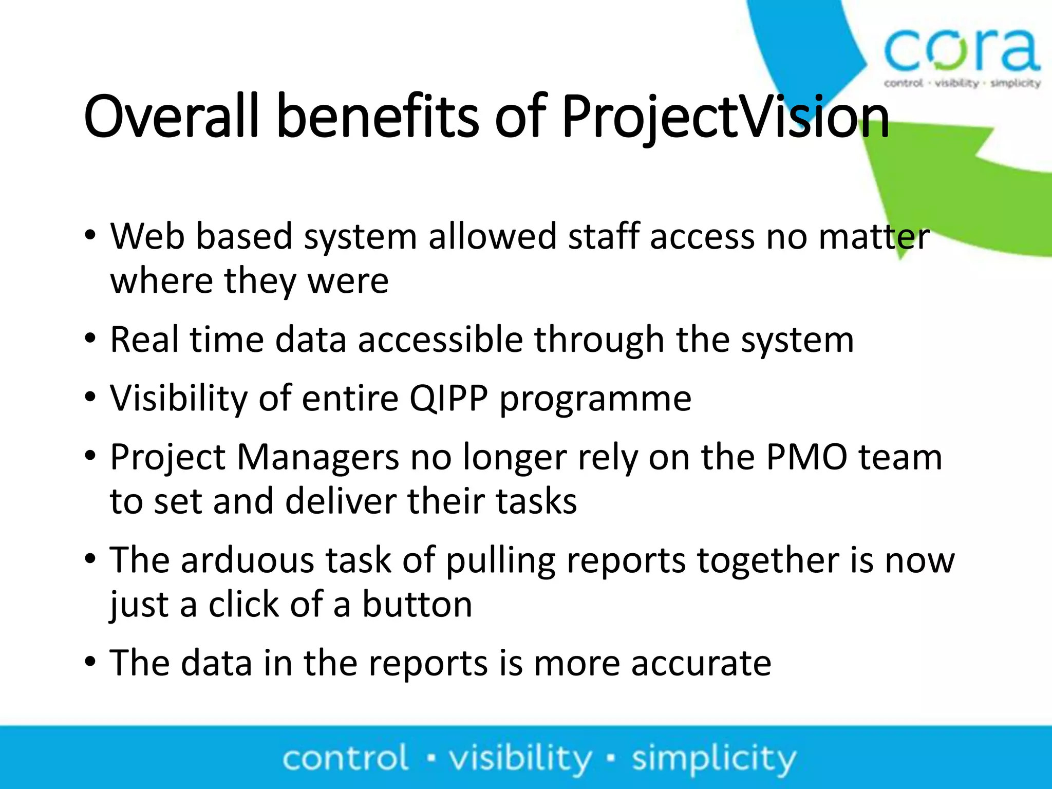 Control, Visibility and Real Time Reporting - Presentation 18th, 19th ...