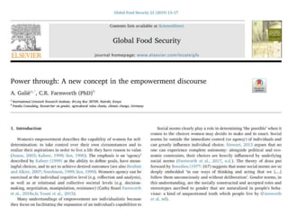 Power through: A new concept in the empowerment discourse