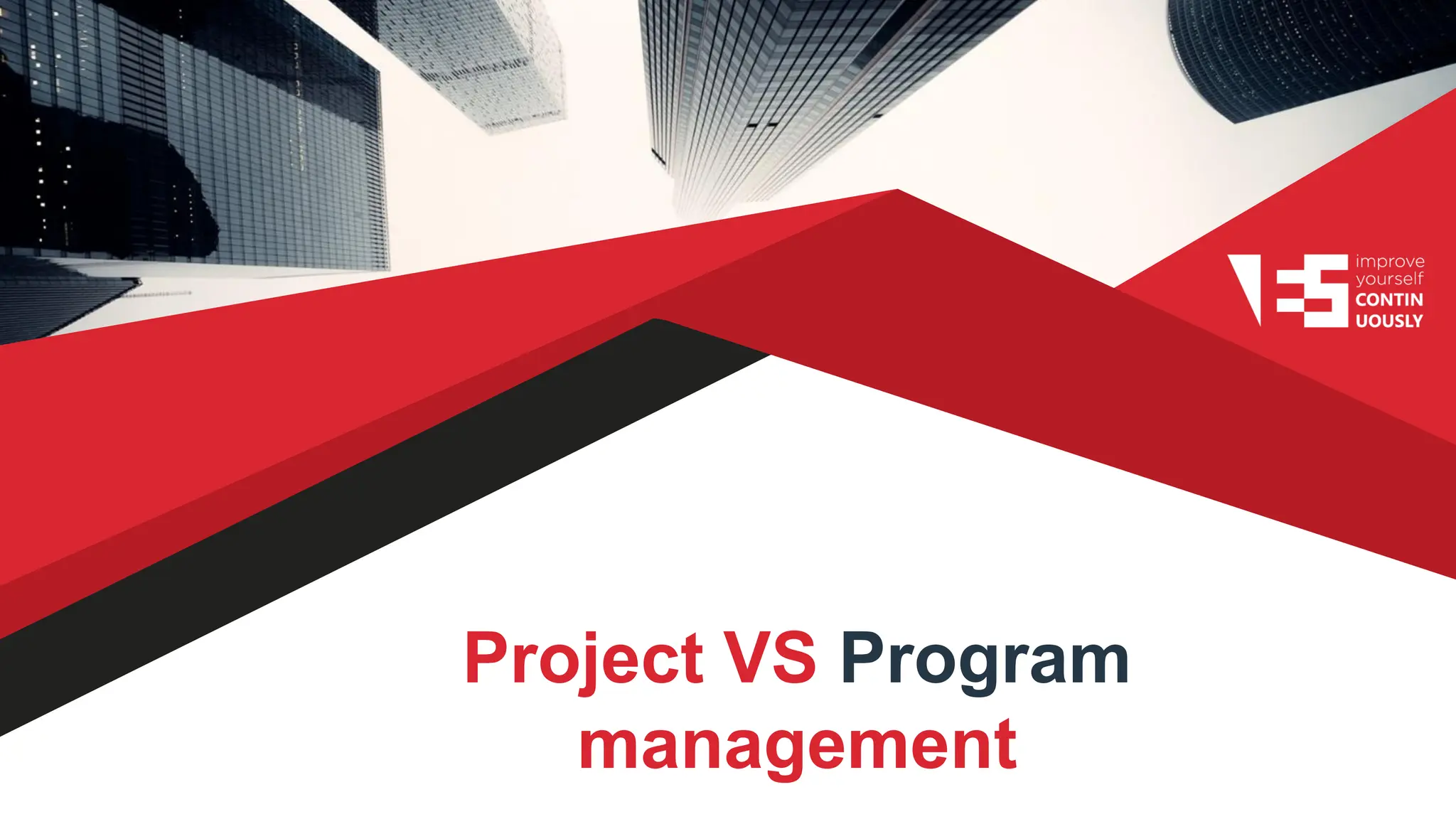 Project VS Program
management
 