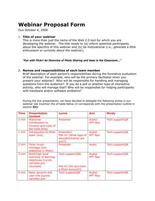 Proposal Webinate Examples Webinar proposal lessons_learned | PDF