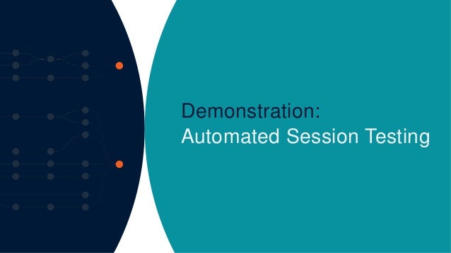 Demonstration:
Automated Session Testing
 