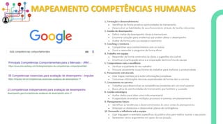 MAPEAMENTO COMPETÊNCIAS HUMANAS
 
