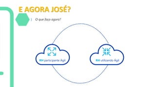 E AGORA JOSÉ?
} O que faço agora?
RH utilizando ÁgilRH participante Ágil
 