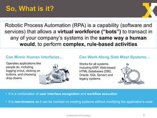 Auxis Webinar: RPA 101: Getting Your Feet Wet | PPSX