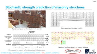 Modelling masonry structures using discrete element method | PPTX