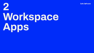 2
Workspace
Apps
 