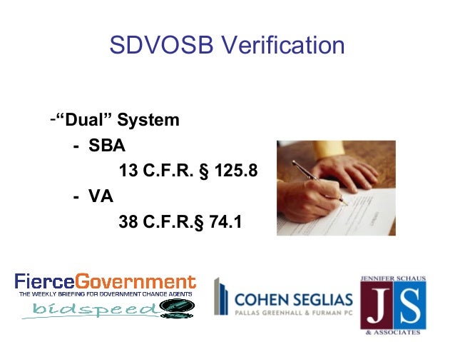 SDVO - CVE Veteran Business Certification - Government Contracting