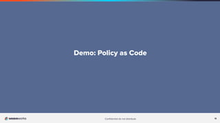 15
Conﬁdential do not distribute 15
Demo: Policy as Code
 