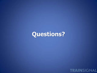 Questions?
 