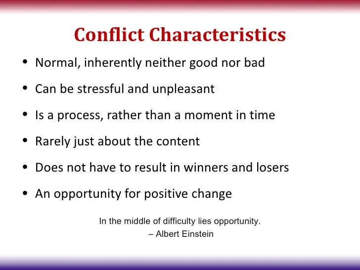 Tools and Techniques for Managing and Resolving Conflict