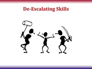 De-Escalating Skills
 